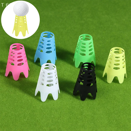5 Pcs For Home Outdoor Indoor Turf and Driving Range Plastic Golf Tees Reusable Lightweight Simulator Portable Golf Mat Tees